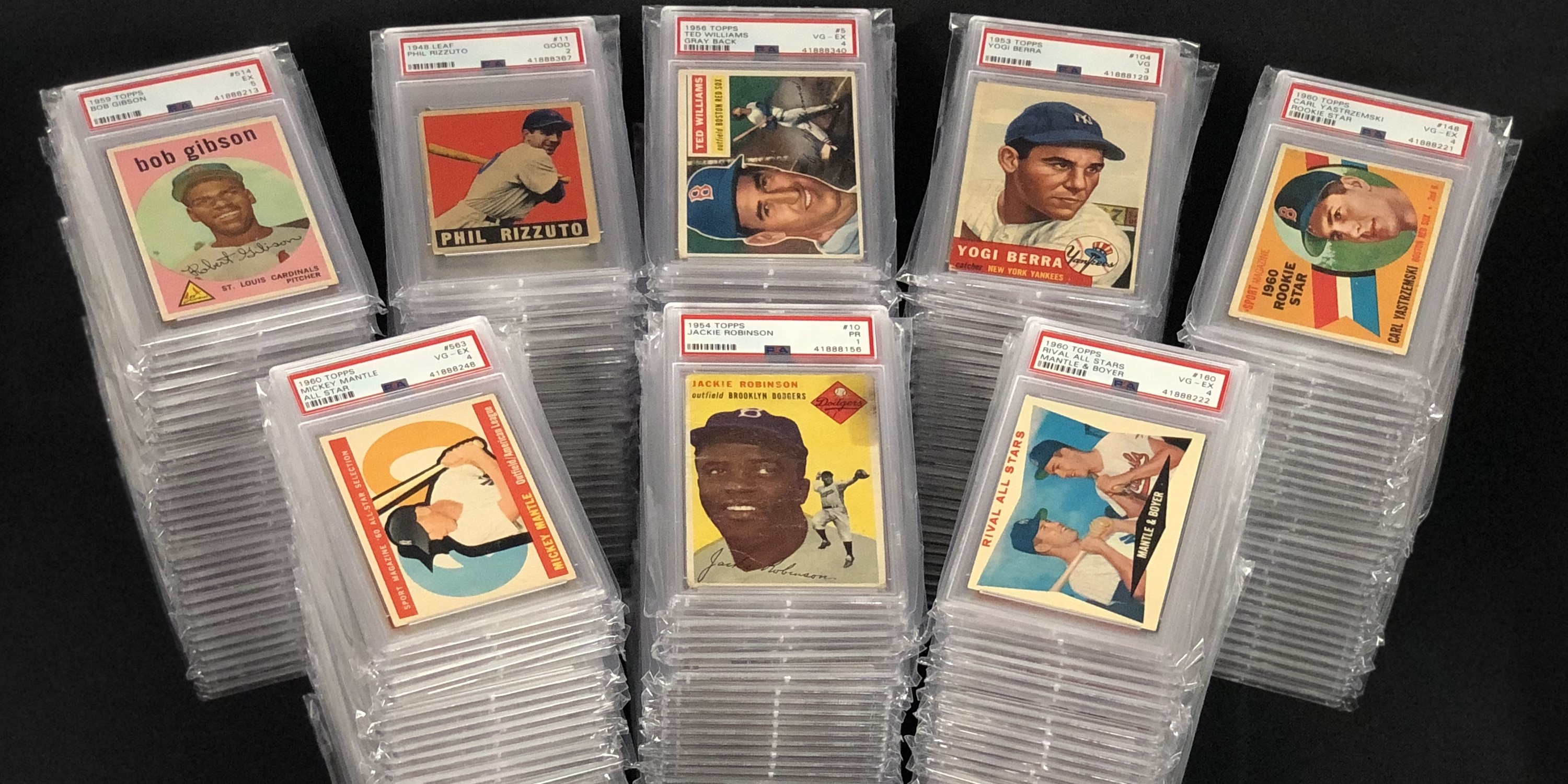 Rookies of AllTime Greats Highlight PSA Vintage Baseball Cards Purchase